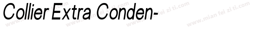 Collier Extra Conden字体转换